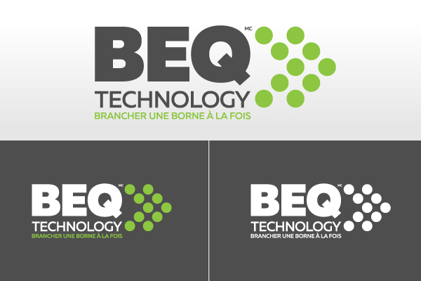 Logo BEQ Technology dans plusieurs variantes