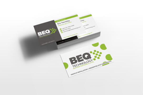 Cartes professionnelles BEQ Technology